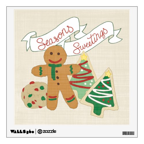 Seasons Sweetings  Gingerbread Cookies Wall Decal