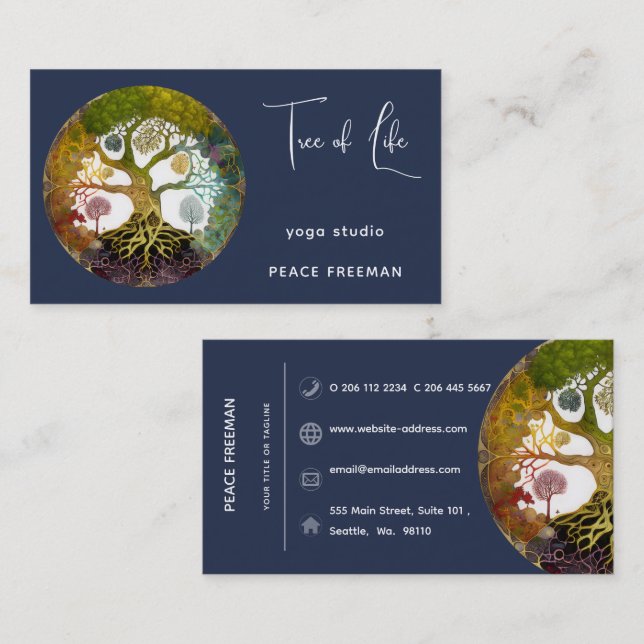 Seasons | Tree of Life Business Card (Front/Back)