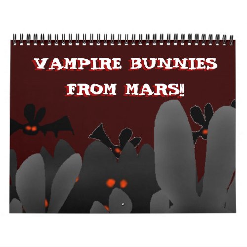 Seasons with the Vampire Bunnies from Mars Calendar