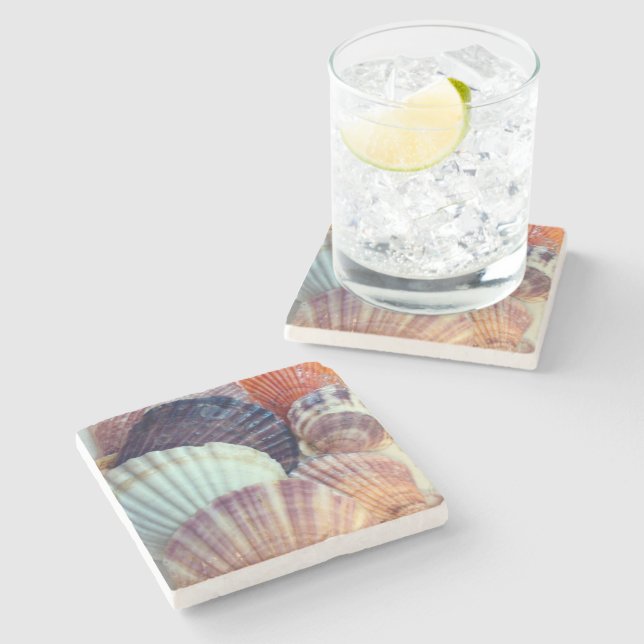 Seasshells Stone Coaster (Side)