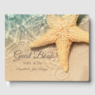 Seastar Beach Wedding Guest Book