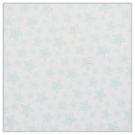 Seastar starfish drawing aqua blue white fabric