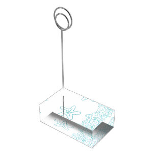 Seastar swirl starfish table numbers stand