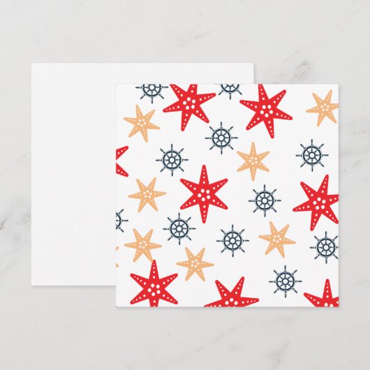 Seastars and steer wheels pattern magnet (Front/Back)