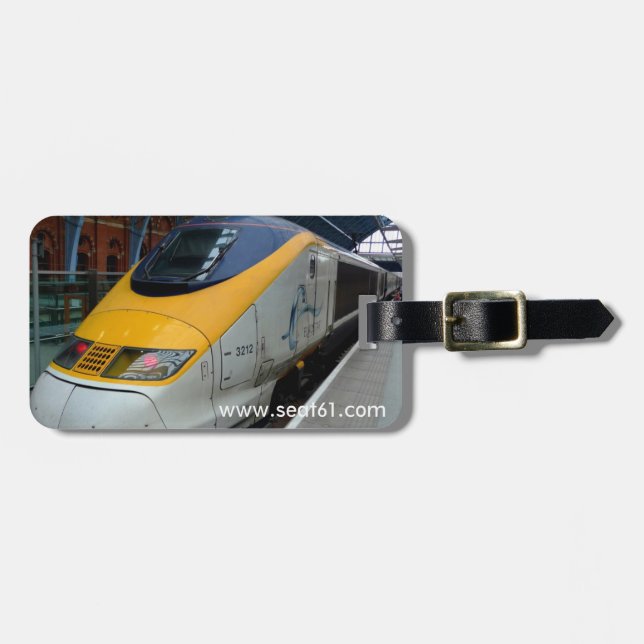 Seat61 Eurostar luggage labels. Luggage Tag (Front Horizontal)