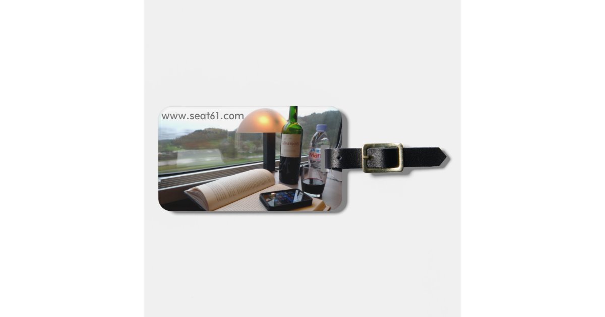 Seat61 TGV luggage label Zazzle