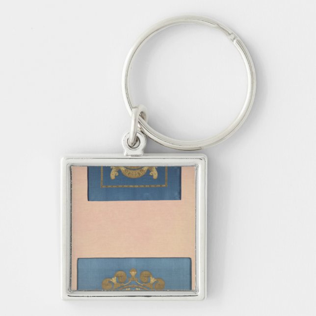 Seat backs by Grand-Freres of Lyons, 1811 Keychain (Front)