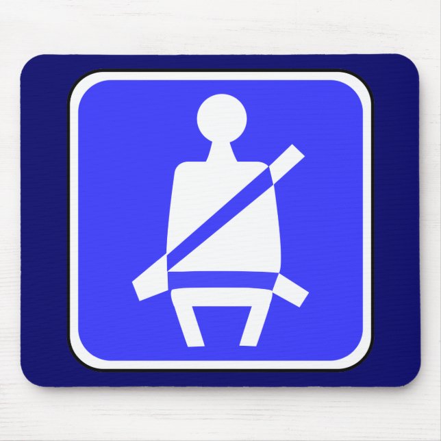 Seat Belt Sign Mouse Pad (Front)