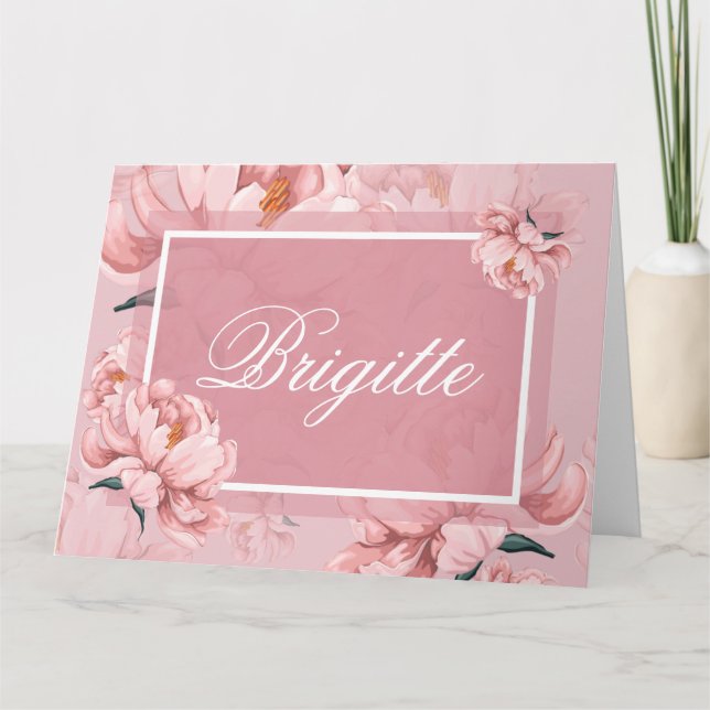 Seat card Folded Greeting Card (Front)