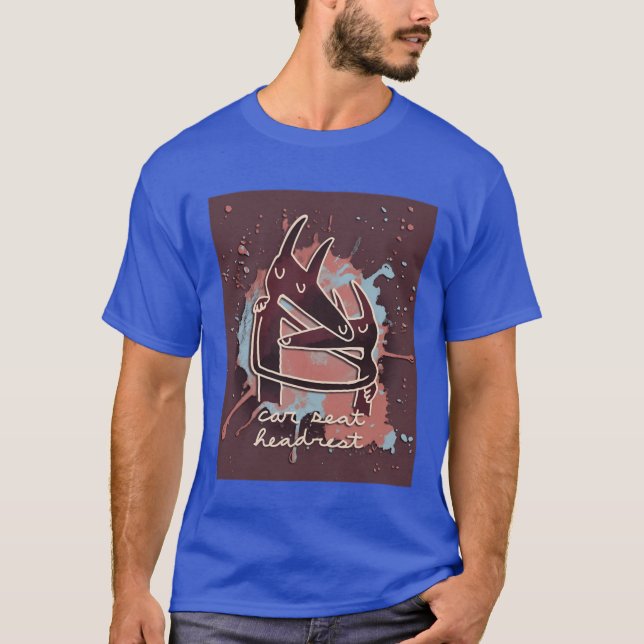 Seat Headrest Twin Fantasy Paintsplash T-Shirt (Front)