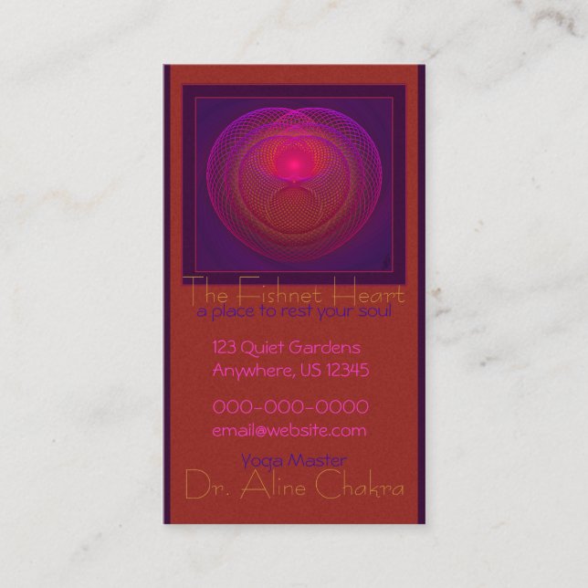 Seat of the Soul Business Card (Front)