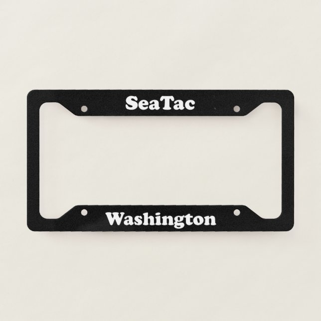 SeaTac WA - LPF License Plate Frame (Front)