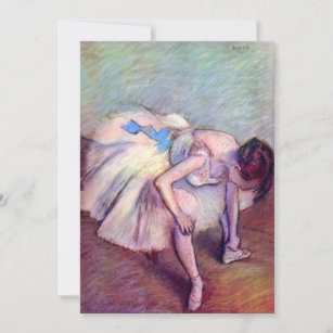 Seated Dancer by Edgar Degas, Vintage Ballet Art