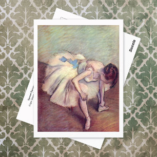 Seated Dancer Edgar Degas Postcard