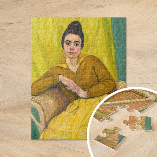 Seated Lady in Wicker Chair  Koloman Moser Jigsaw Puzzle