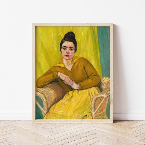 Seated Lady in Wicker Chair  Koloman Moser Poster