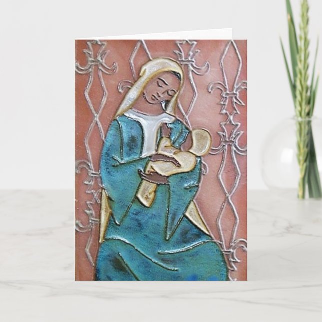 Seated Madonna of the Fleur de Lys Card (Front)