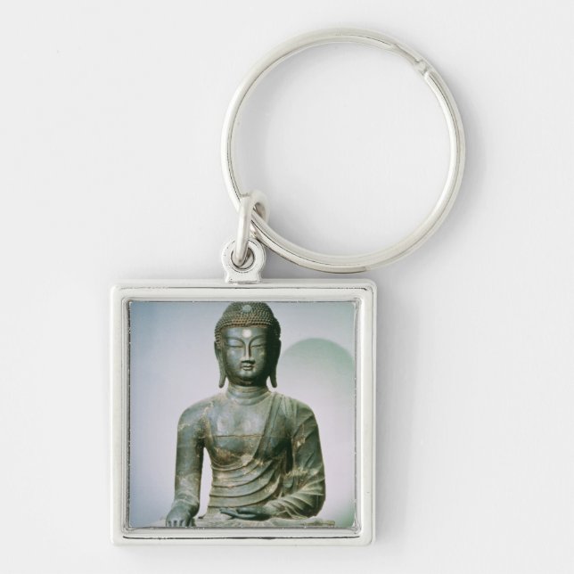 Seated Sakyamuni Buddha from Ch'ungung-ni (iron) Keychain (Front)