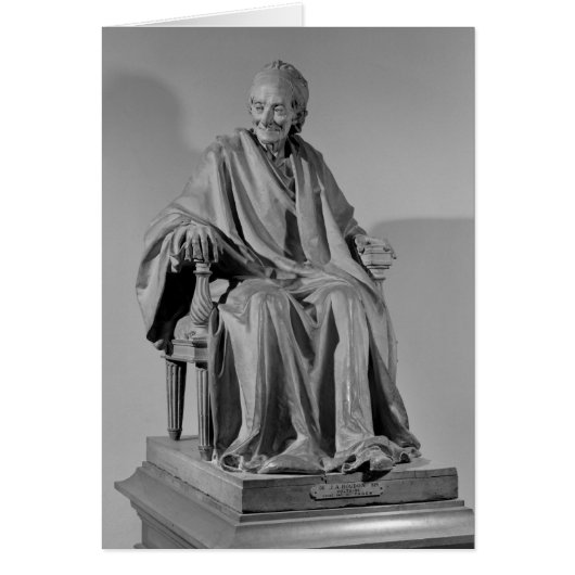 Seated sculpture of Voltaire Cards (Front)