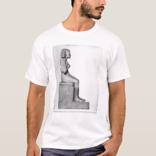 Seated statue of Amenophis IV T-Shirt