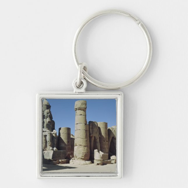 Seated statue of Ramesses II Keychain (Front)