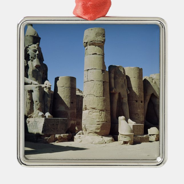 Seated statue of Ramesses II Metal Ornament (Front)