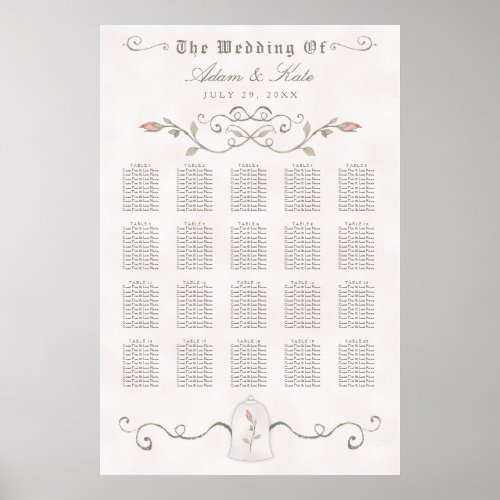 SEATING CHART 151_200  Elegant Beauty Wedding