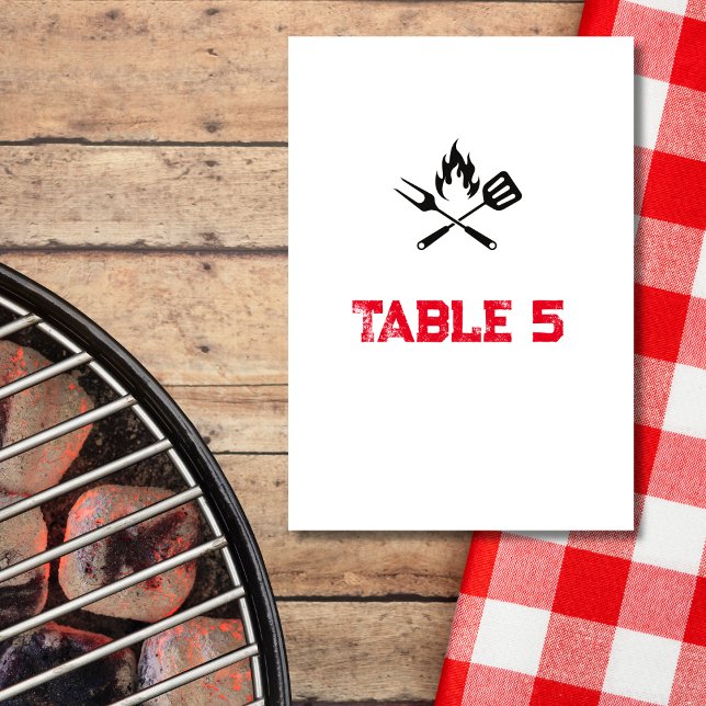 Seating Chart BBQ Baby couples baby shower theme Table Number (Creator Uploaded)