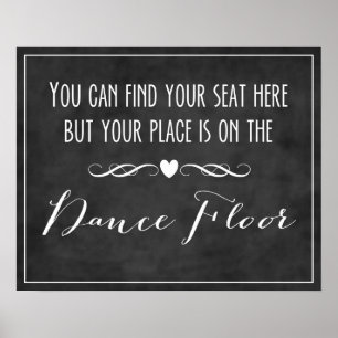 Seating Chart / Dance Floor Poster