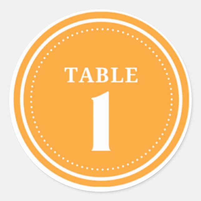 Seating Chart Label (Front)
