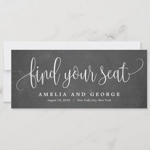 Seating Plan Title Card _ Lovely Calligraphy