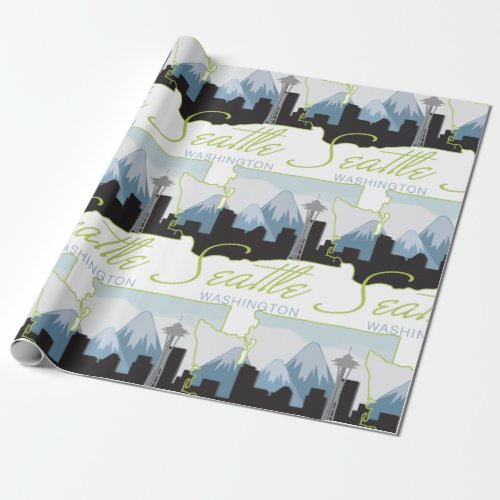 Seatle Washington Wrapping Paper