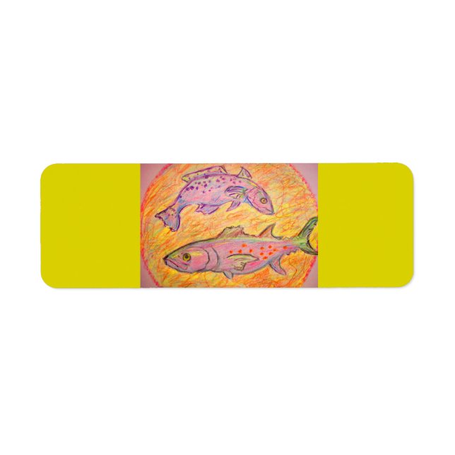 seatrout and spanish mackerel design label (Front)