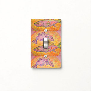 seatrout and spanish mackerel design light switch cover