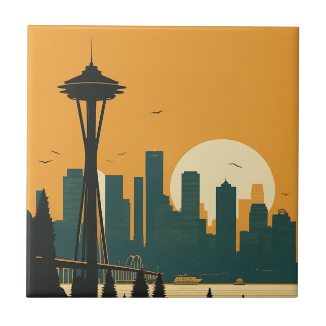 SEATTLE #1 CERAMIC TILE (Front)