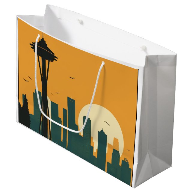SEATTLE #1 LARGE GIFT BAG (Front Angled)