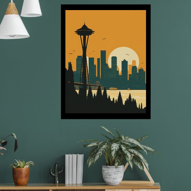 SEATTLE #1 POSTER (Living Room 1)