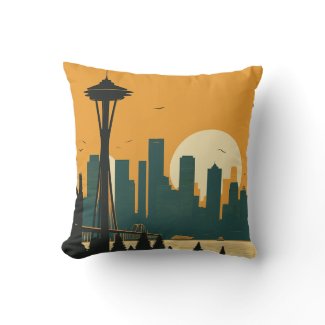 SEATTLE #1 THROW PILLOW