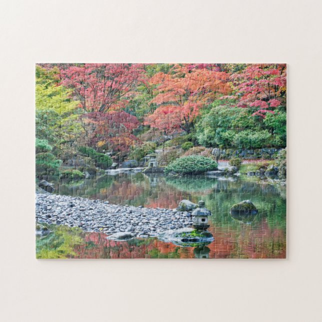 Seattle, Arboretum Japanese Garden Jigsaw Puzzle (Horizontal)