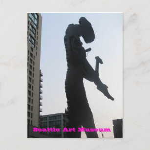 Seattle Art Museum - Hammering Man Postcard