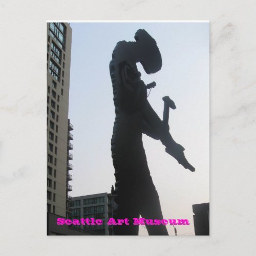 Seattle Art Museum _ Hammering Man Postcard