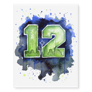 Seattle Art Watercolor Painting SpaceNeedle Tattoo