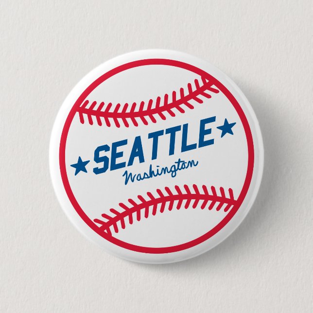 Seattle Baseball Button (Front)