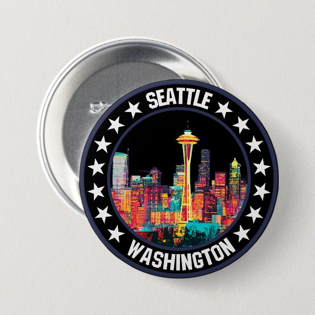 Seattle                                            button (Front & Back)