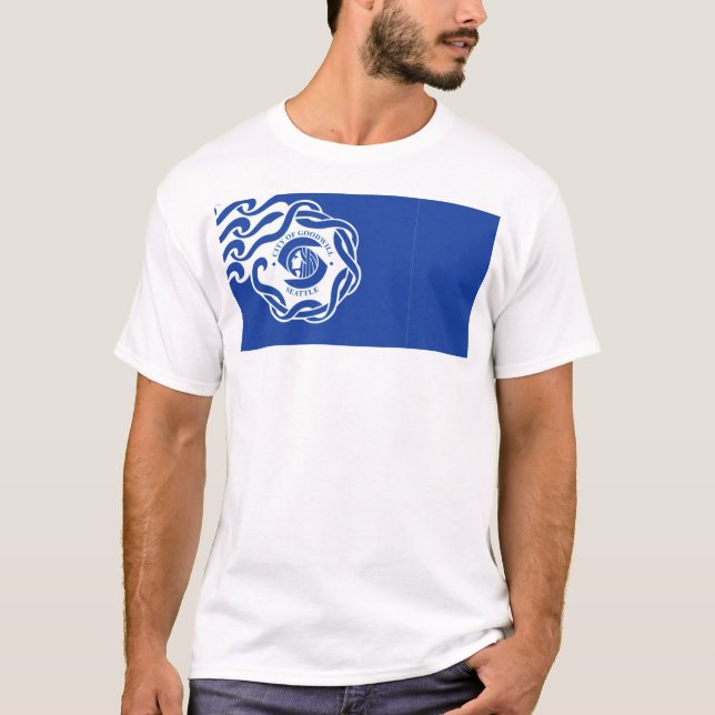 Seattle city flag T-Shirt (Front)
