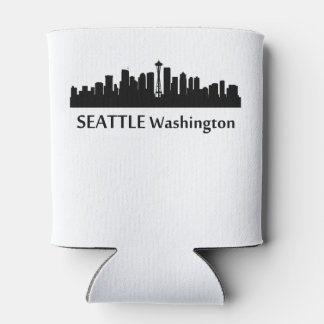 Seattle Cityscape Skyline Can Cooler