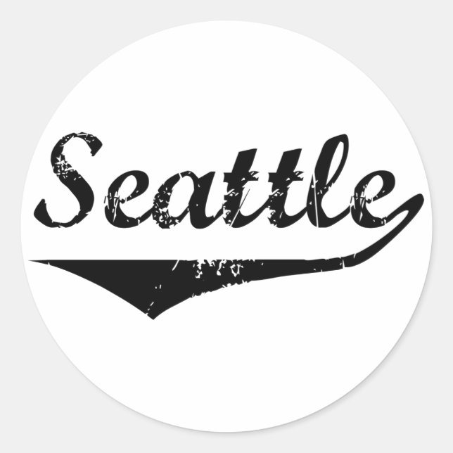 Seattle Classic Round Sticker (Front)