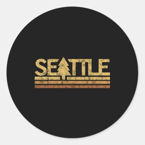 Seattle Classic Round Sticker