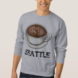 Seattle Coffee Cup Latte Sweatshirt