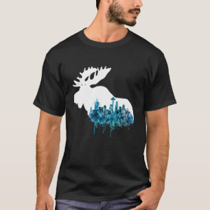 Seattle Downtown City Skyline Wa Washington Pride T-Shirt